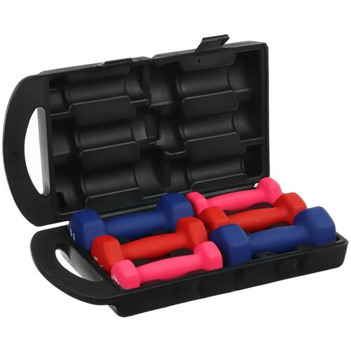 фото Набор гантелей неопреновых 6 кг (0,5 кг х 2 шт, 1 кг х 2 шт, 1,5 кг х 2 шт) onlytop