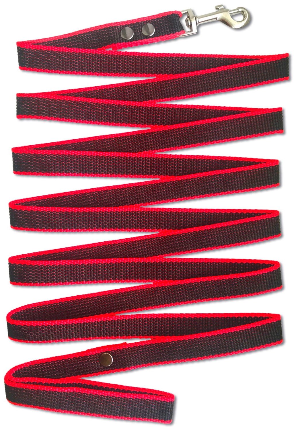 Поводок Petsare 5 м ширина 20 мм черный красный кант - фотография № 5