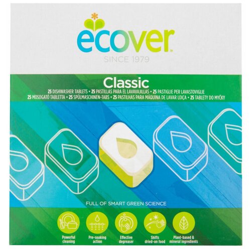 Ecover Экологические таблетки для посудомоечной машины, 500 г, 25 таблеток