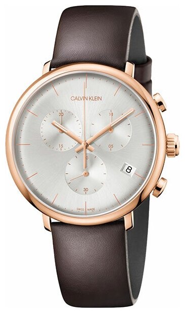 Наручные часы CALVIN KLEIN High Noon, коричневый