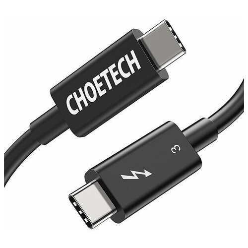 Кабель CHOETECH Thunderbolt 3 USB-C Cable 100W 80 см. Black черный A3009