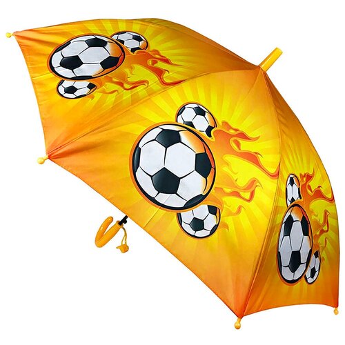Зонт детский для мальчика с принтом футбол и космос Meddo