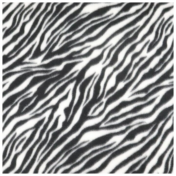 Плед 130х150 см Belezza Zebra флис черный - фотография № 5