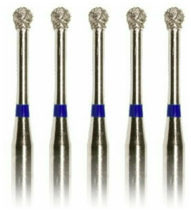 фото Бор турбинный сферическая длинная средней зерн. d=1,4 мм. Комплект 5 шт. (866.314.697.000.014)
