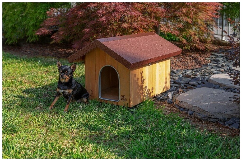 Будка для собак DOMUS MINI деревянная - фотография № 15