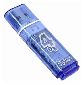 USB Flash Drive 4Gb - Smartbuy Glossy Blue SB4GBGS-B