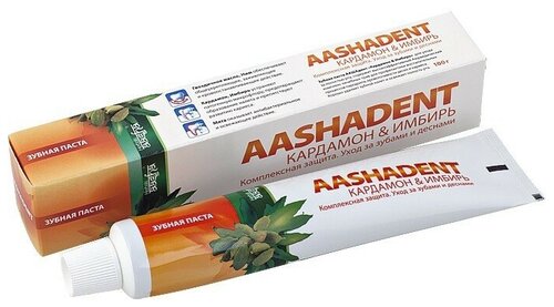 Aasha Herbals / Зубная паста Кардамон-Имбирь 100 г