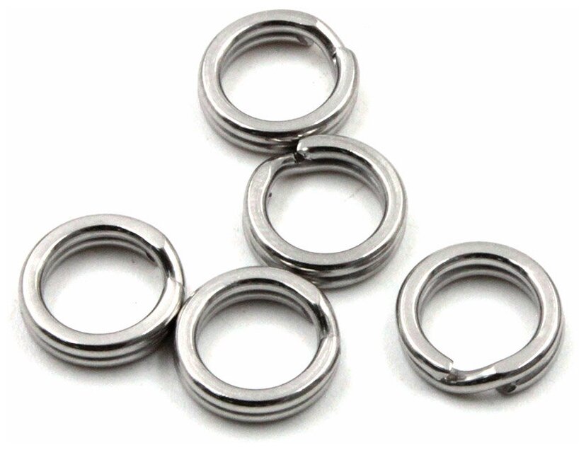 Заводное кольцо Namazu RING-A цв. Cr р. 5 ( d=7 mm) test-17 кг (уп.10 шт)