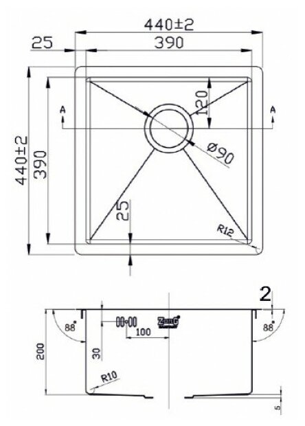 Кухонная мойка ZorG - фото №4