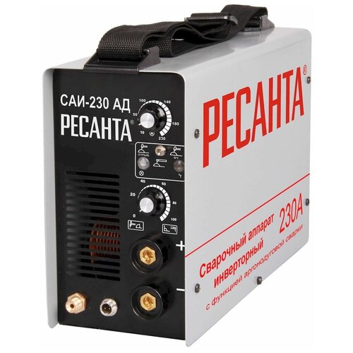 Сварочный аппарат Ресанта САИ-230АД инверторный аргонодуговой 230 ампер комплект кабелей 3229000₽