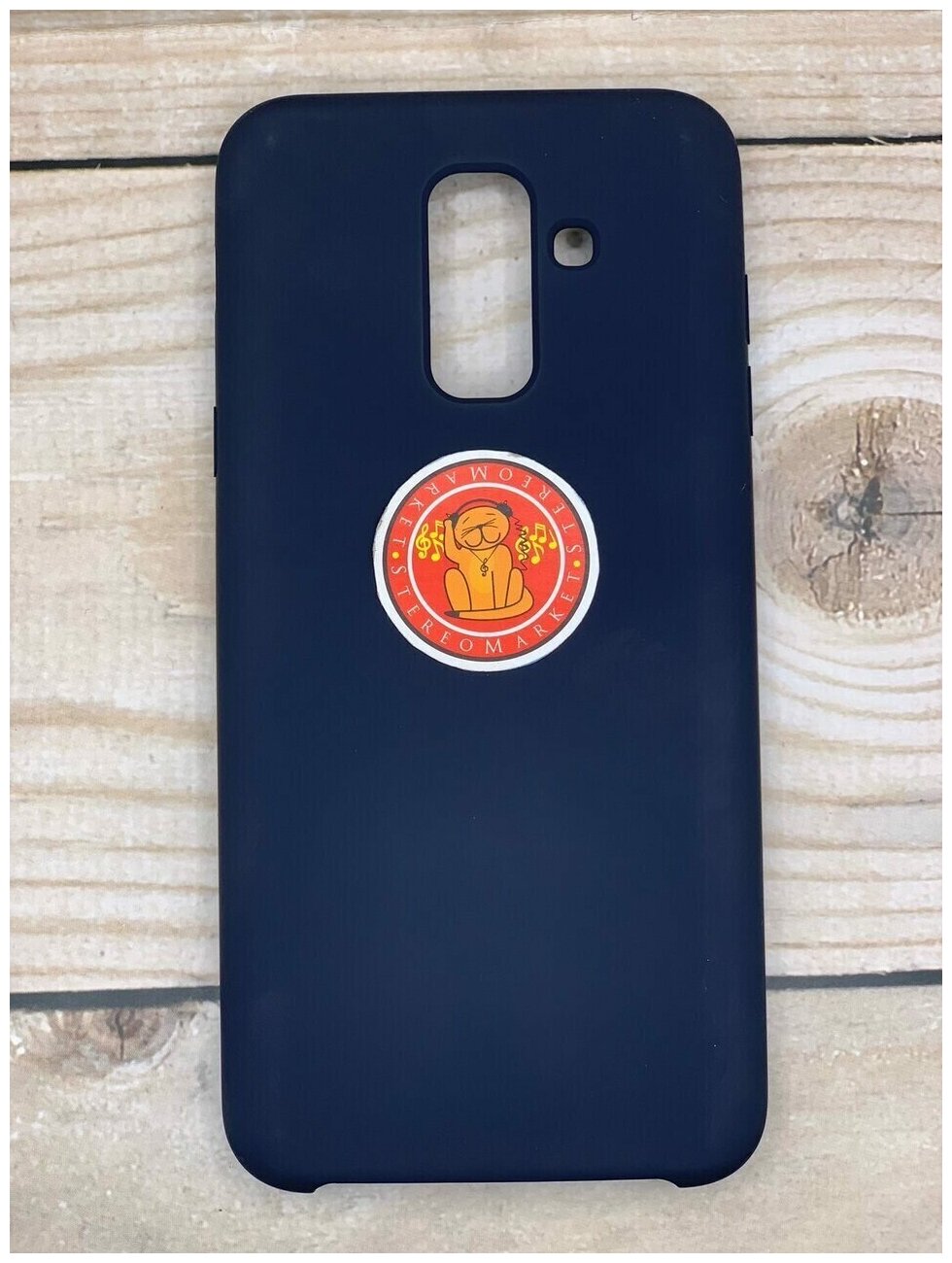 Чехол Silicone cover для Samsung Galaxy A6 plus 2018 (a605f) (синий)