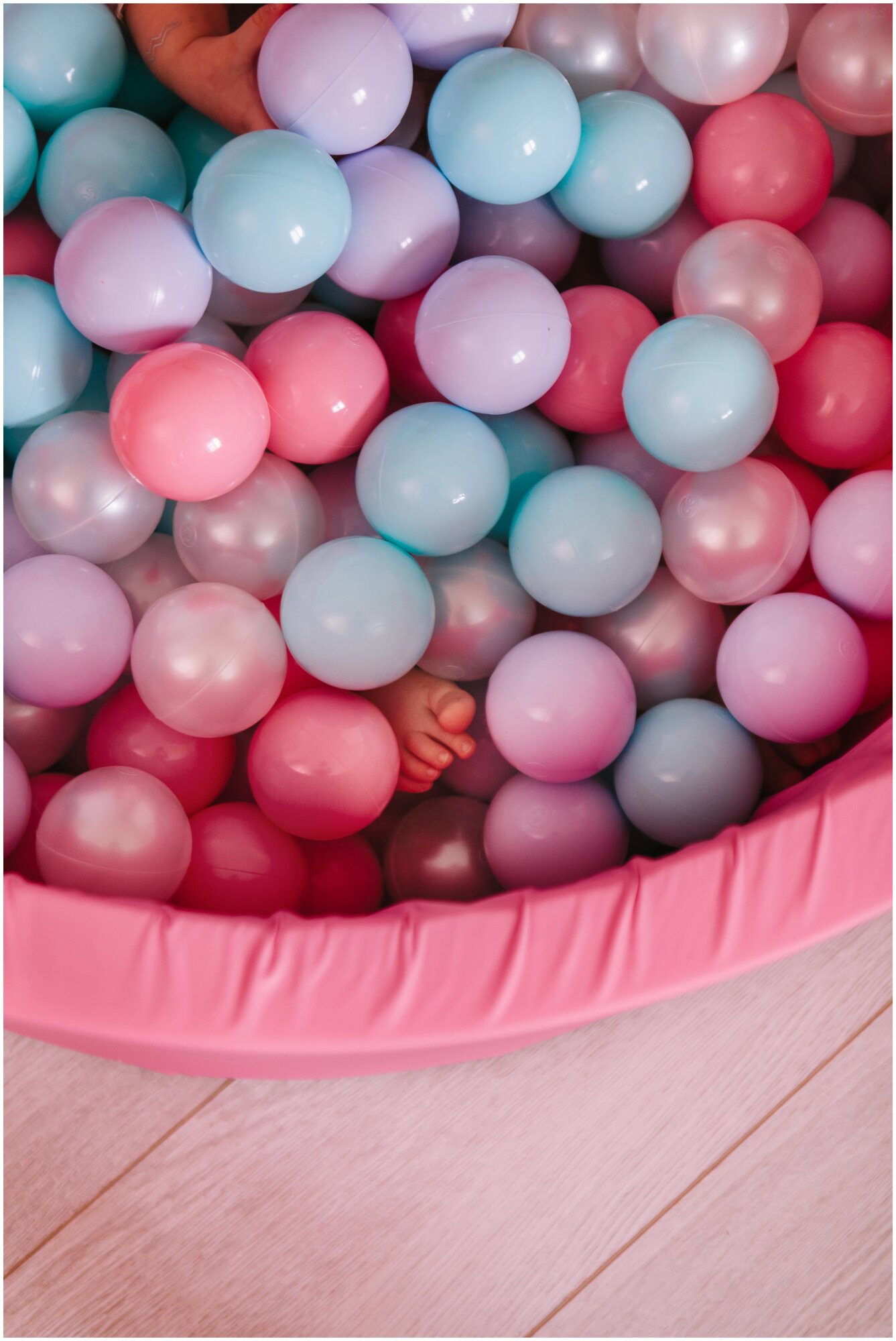 Детский сухой бассейн Boobo.kids 85х30 см с комплектом из 150 шаров - фотография № 3