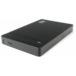 Корпус для SSD-HDD AgeStar 31UB2P3C (Black) 2.5 SATA контейнер, пластик, черный, usb 3.1 USB-C - изображение