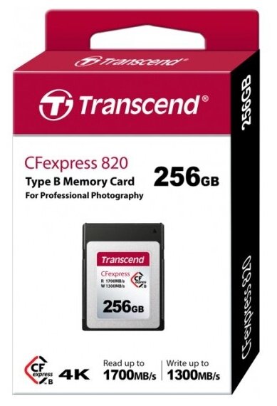 Карта памяти 256GB Transcend CFExpress Card, TLC - фото №5