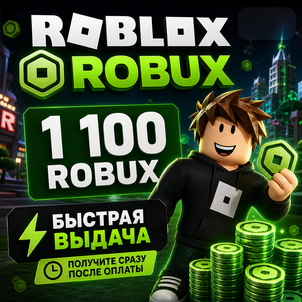 Roblox Robux 1100 RU — цифровая выдача для России