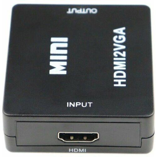 Переходник аудио-видео PREMIER 5-983M, HDMI (f) - VGA (f) , Jack 3.5 (f), черный переходник hdmi в vga jack 3 5 мм аудио питание