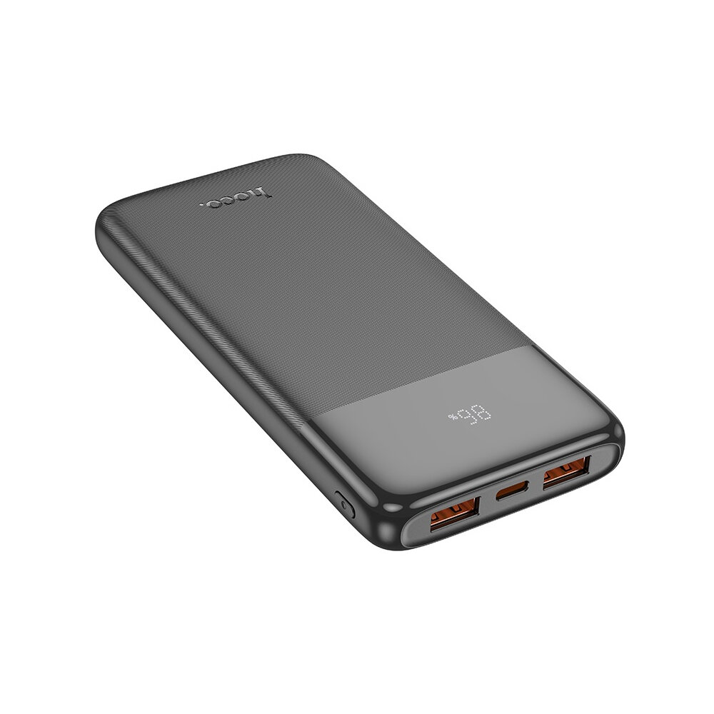 Аккумулятор внешний универсальный Hoco J121 10000 mAh power bank 22.5W (2USB:5V-2.0A) Черный