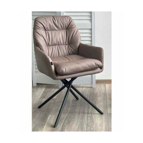 Стул ральф данс 180 град. поворотн, ORACUL 290 Таупе, экокожа / Черный каркас