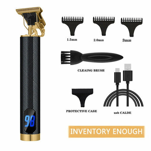 Машинка для стрижки T9 с ЖК-дисплеем Черная 71000₽