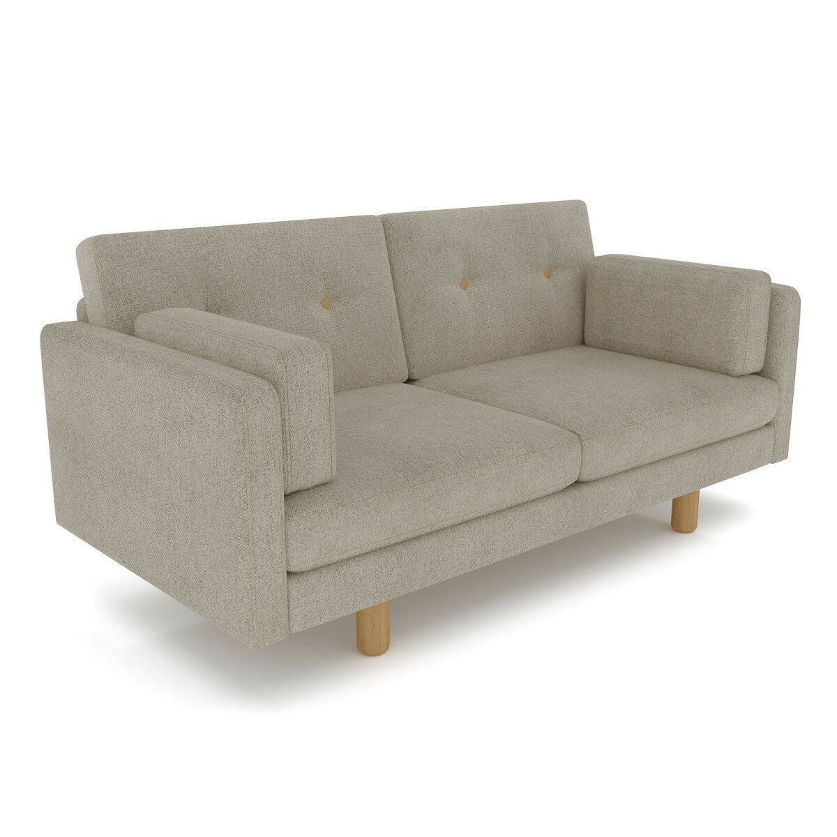 фото Диван Ингвар М серый велюр