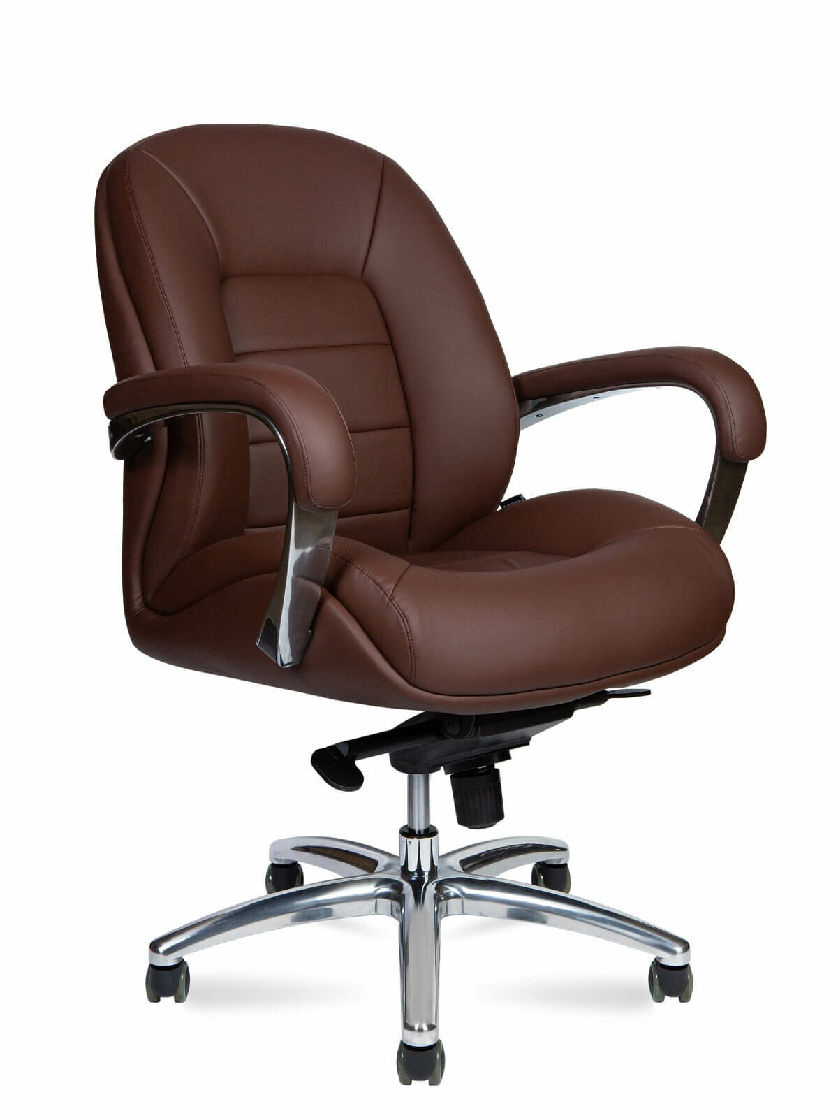 Кресло офисное NORDEN Grand LB brown экокожа
