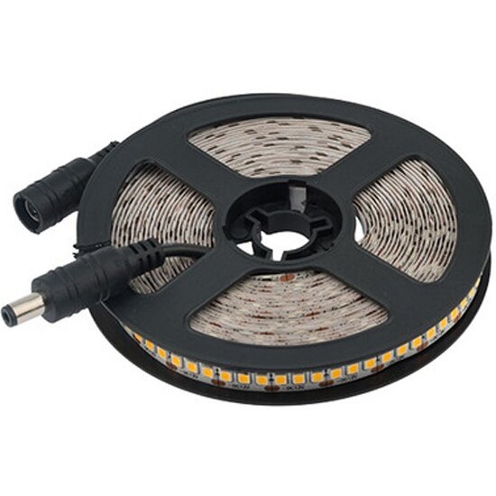 Обзор: Светодиодная лента Lamper 5 м, 12 В, 10 мм, IP23, SMD 2835, 240 LED/м, тепло-белое свечение