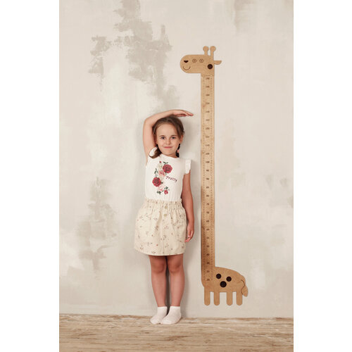 Ростомер RezWood Жираф дерево березовая фанера коричневый крепление подвесное 1299₽