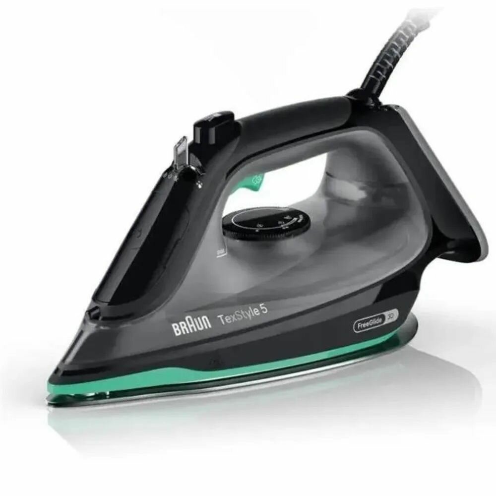 Паровой утюг Braun TexStyle 5 SI5277GR, мощность 2700 Вт, вертикальное отпаривание, режим Турбо, подошва SuperCeramic 3D