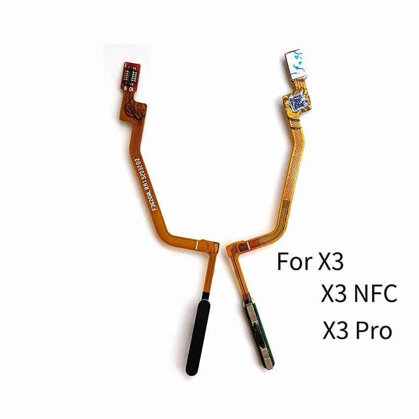 Шлейф Xiaomi Poco X3 NFC / X3 Pro сканер отпечатка пальцев серый / Кнопка включения серая для Xiaomi Poco X3 NFC / X3 Pro — фото 1