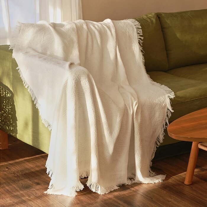 фото Sima-Land Home Плед SL Home Mosaic 130*180см , 80%хлопок, 20% п/э