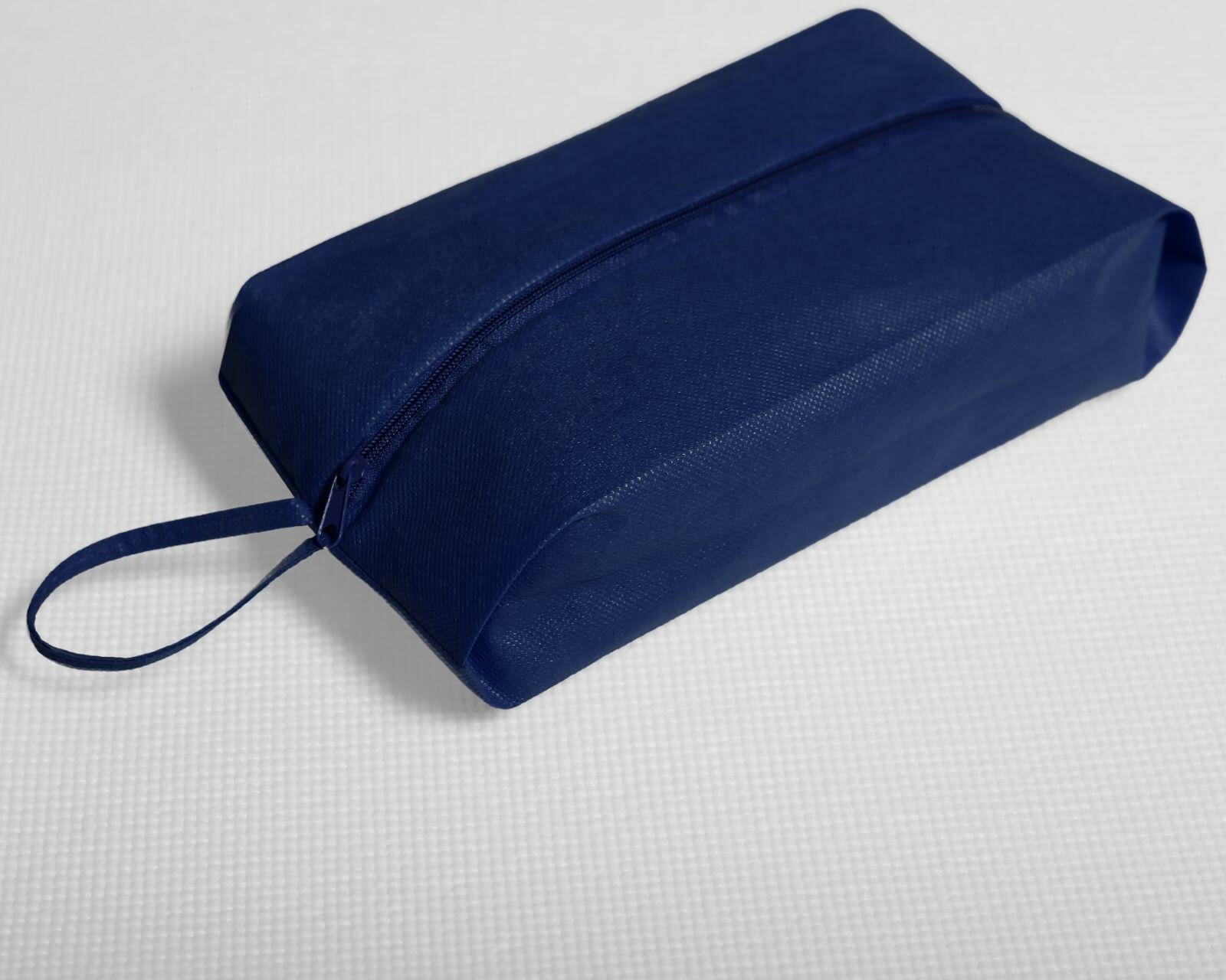Сумка для обуви на молнии цвет синий