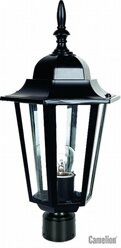 Уличный фонарь CAMELION черный, садовый светильник E27 60Вт, IP44