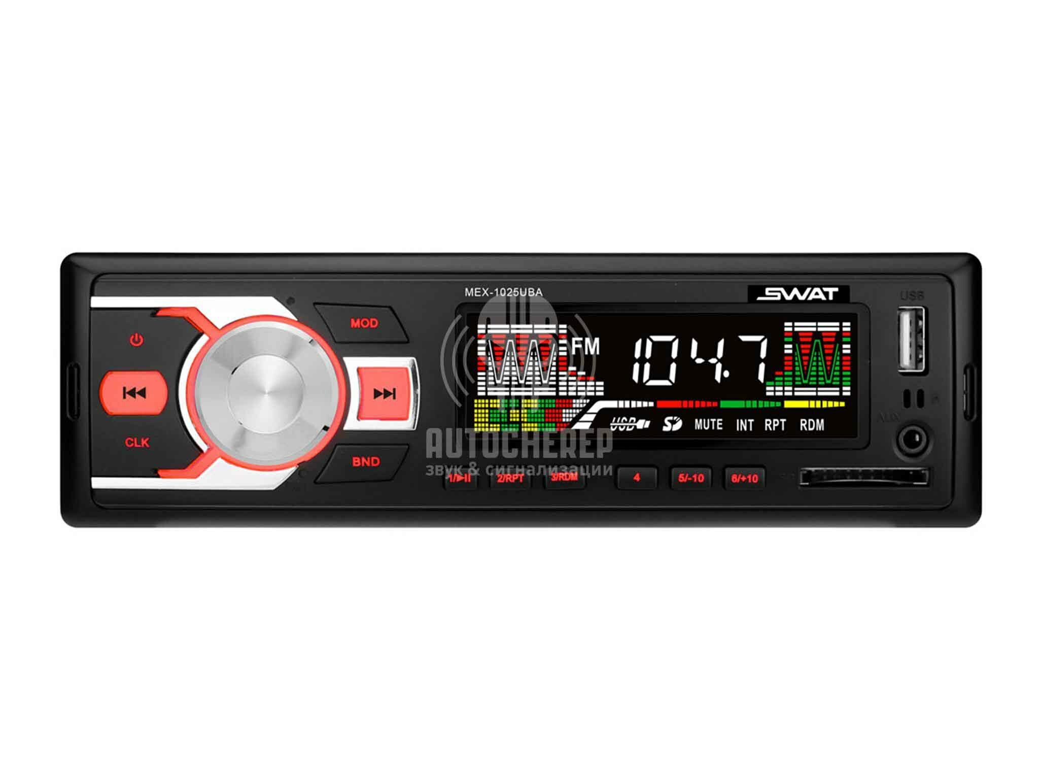 Магнитола SWAT MEX-1025UBA - фото №5