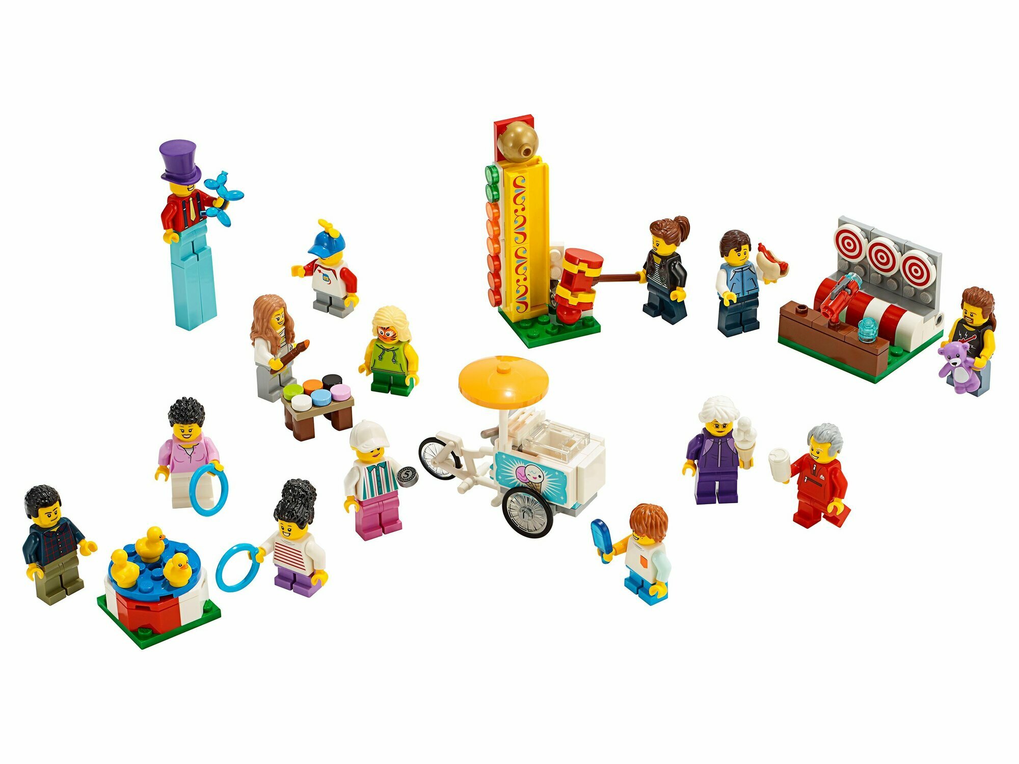 Конструктор LEGO City 60234 Комплект минифигурок - "Весёлая ярмарка" (People Pack - Fun Fair) — фото 1