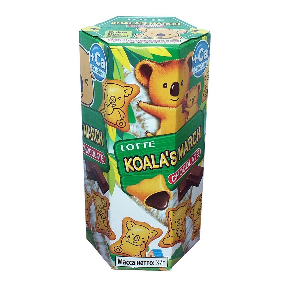 Koala March Chocolate печенье с шоколадной начинкой 37 гр