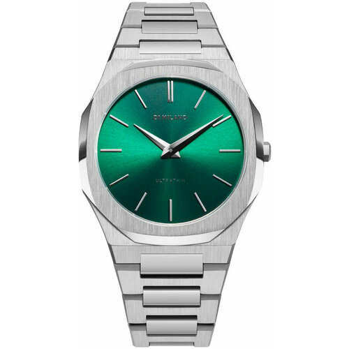 фото Наручные часы d1 milano ultra thin, серебристый/зеленый