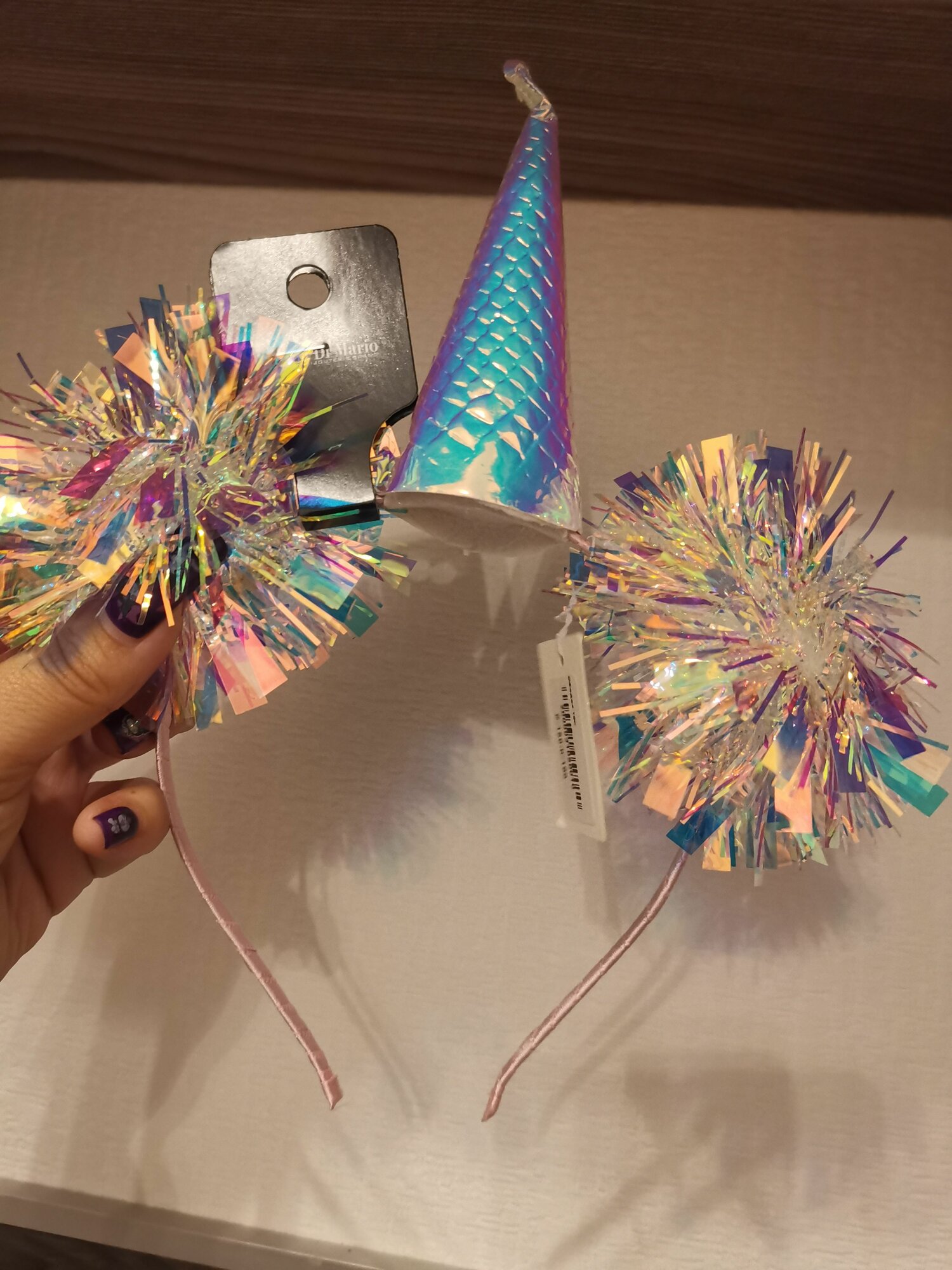 Ободок новогодний колпачок и снежини