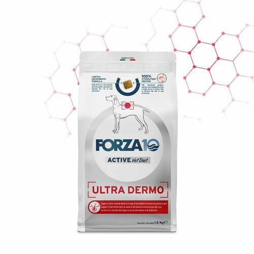 Корм сухой для собак Forza10 Active VetDiet ULTRA DERMO всех пород с паталогиями кожи, 10 кг