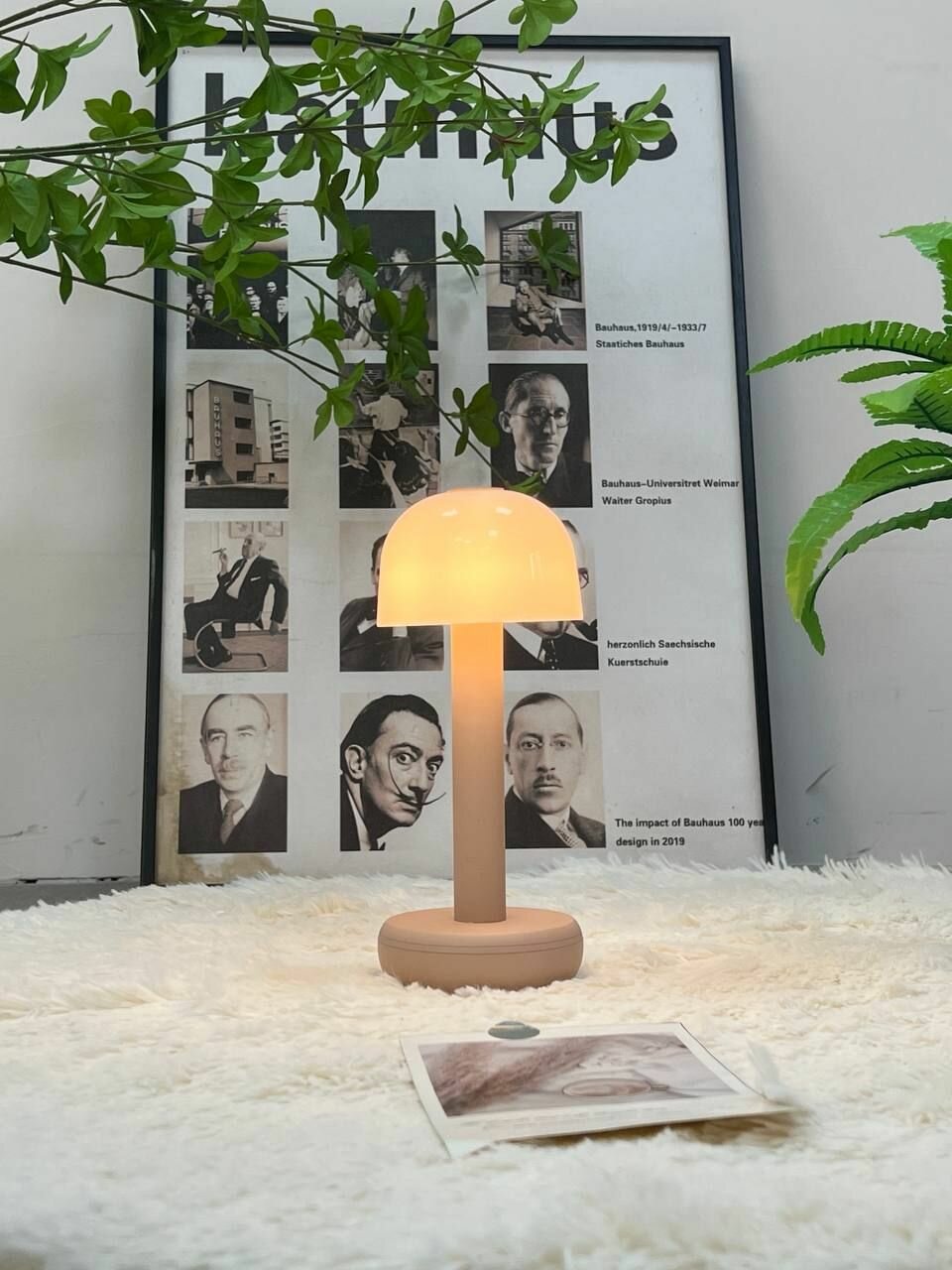 Лампа настольная Glamping Lighting T matt beige, 82425-T matt beige, Стиль Скандинавский