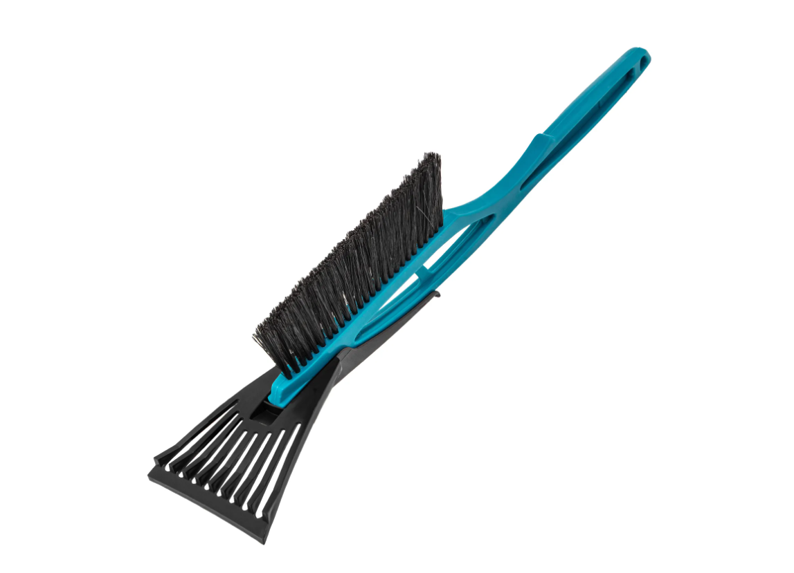 Щетка Sparta для снега со скребком 530 мм, бирюзовая, Россия, 552985