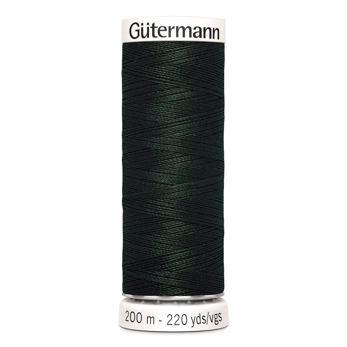 Нить универсальная Gutermann Sew All, 200 м, 100% полиэстер, тёмно-тёмно-зеленый 687