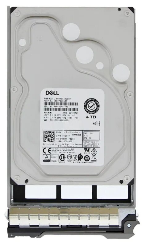 Жесткий диск DELL "ST4000NM000B", интерфейс SAS, для сервера