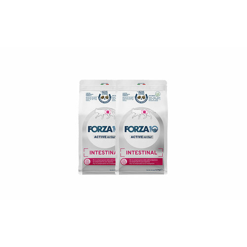 FORZA10 Intestinal Active сухой корм для взрослых кошек при проблемах пищеварения с рыбой 1,5 кг х 2 шт.