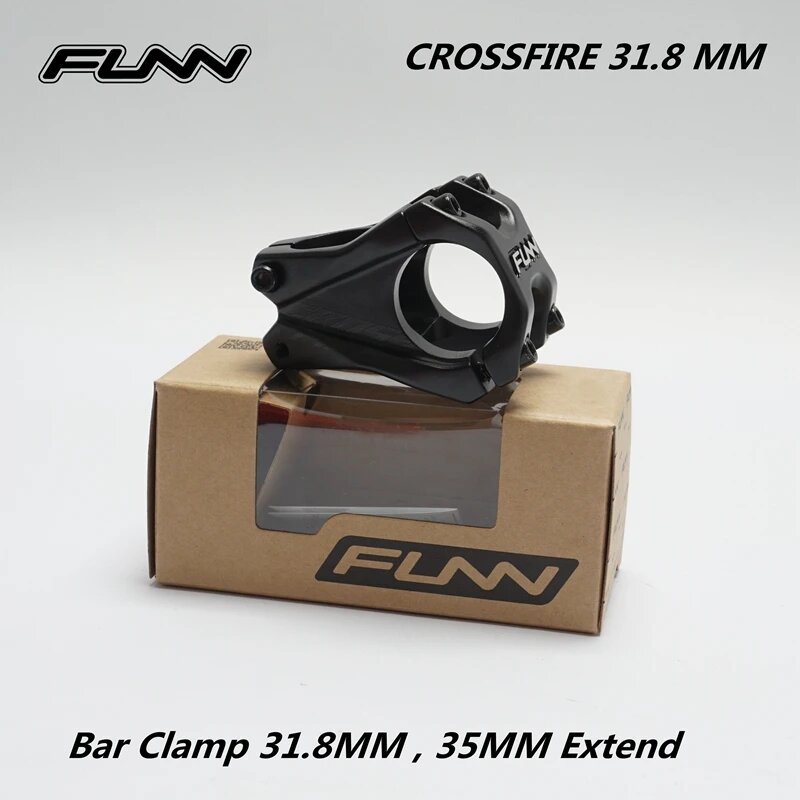 FUNN CROSSFIRE Вынос руля алюминиевый 31,8 мм / 35 мм 31.8 BLACK 35MM L