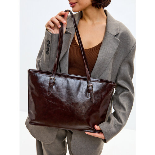 Сумка тоут AVGUST ACCESSORIES, коричневый