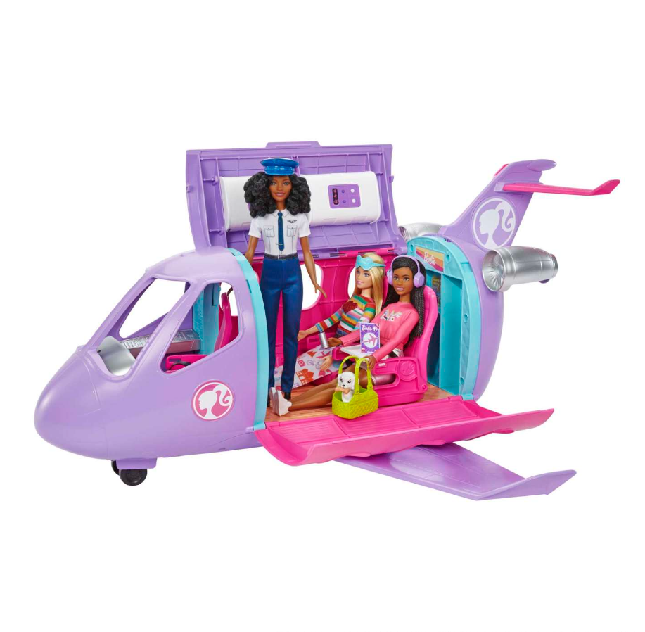 Игровой набор Mattel Barbie Самолет мечты + кукла-пилот с аксессуарами, HCD49