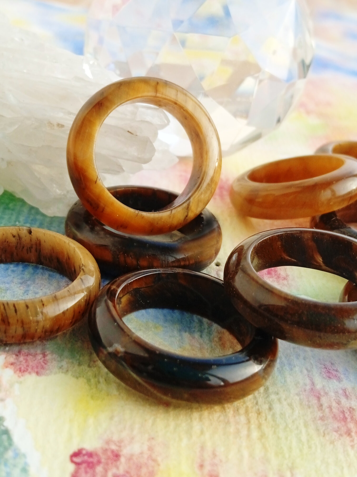 Кольцо, тигровый глаз