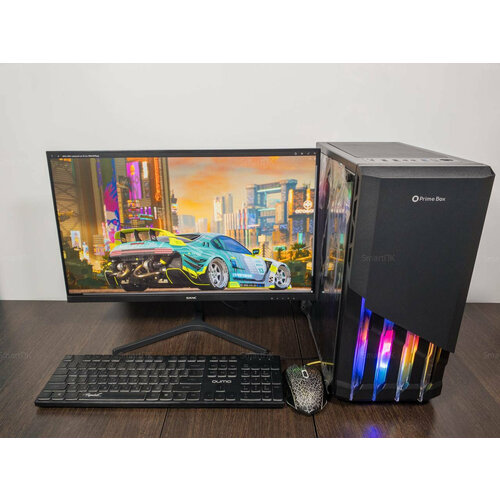Игровой компьютер intel 12 ядер/RAM 16гб/SSD 512/ RX-580(8g)/Монитор 27