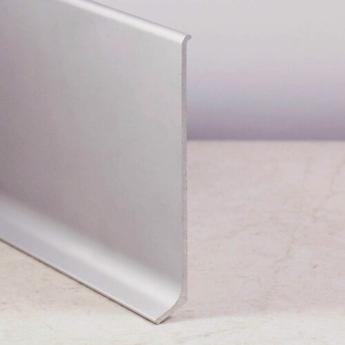 Изображение товара Плинтус алюминиевый Bonkeel ПЛ100,501л серебро люкс, 2500х95,1х11,2мм