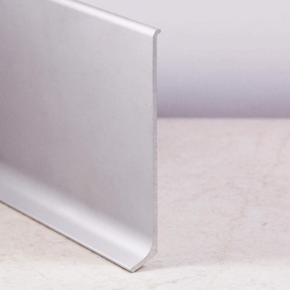 Плинтус алюминиевый Bonkeel ПЛ100501л серебро люкс 2500х951х112мм